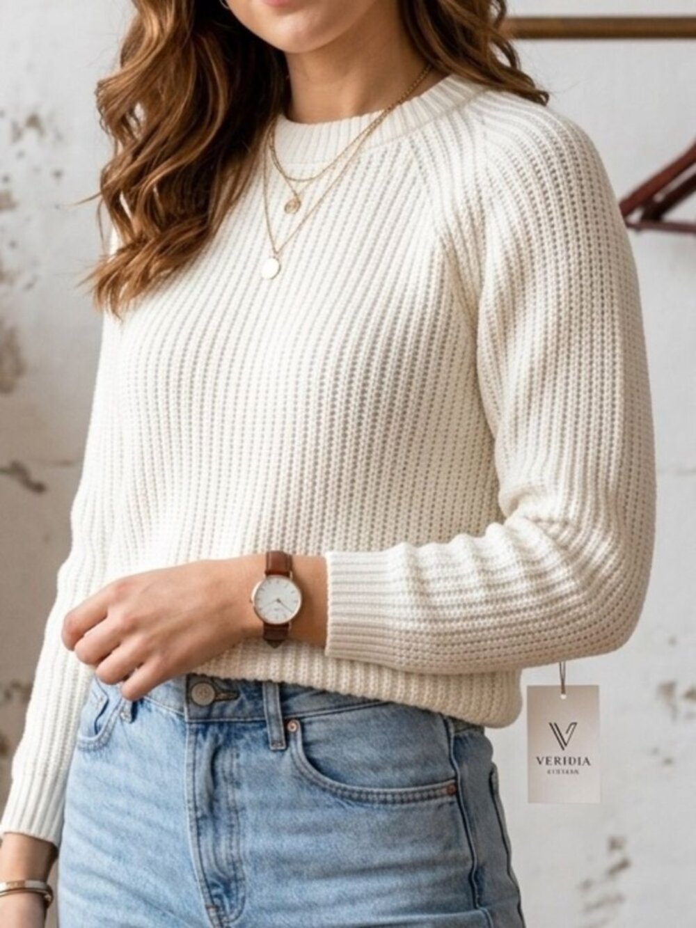 Quince Women's Pure Organic Cotton Off-White Sweatshirt Small